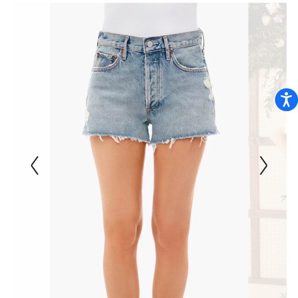 NWT AGolde Parker Short-Rapture